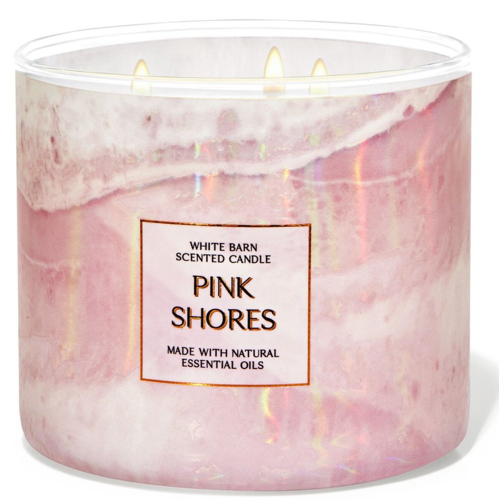 White Barn Pink Shores 3-Wick Scented Candle